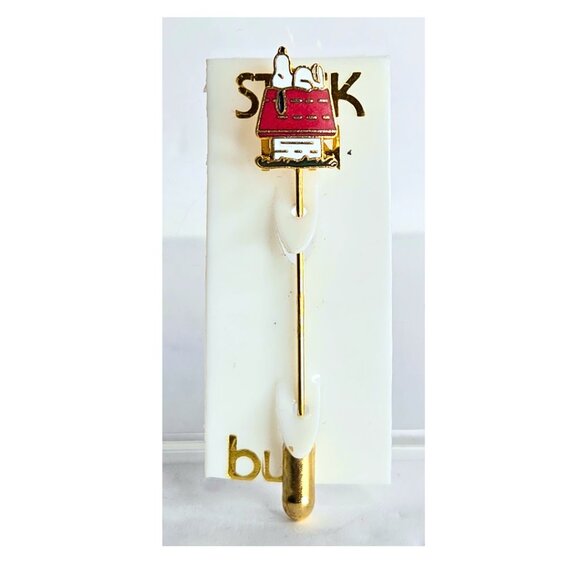 Snoopy Peanuts Charlie Brown Aviva Rare Vintage Stick Pin Figure Jewelry - Picture 1 of 3